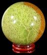 Polished Green Opal Sphere - Madagascar #55055-1